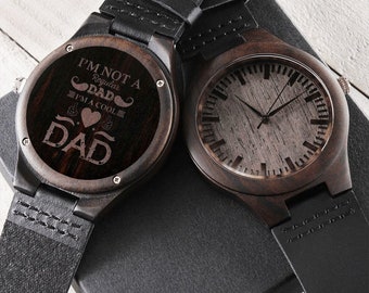 Engraved Wood Watch | Gift For Husband | Gift For Dad | Personalized Mens Watch | wooden watch