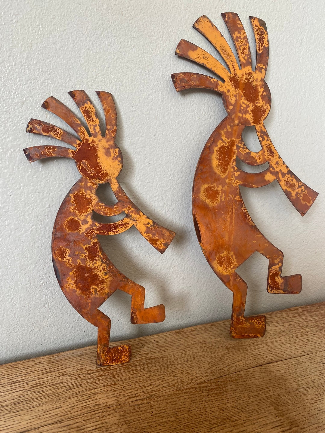 Kokopelli Southwest Metal Wall Art Decor Rusted/raw Indoor/outdoor Etsy