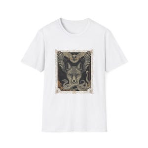 Mystical Creatures Unisex Softstyle T-Shirt - Perfect for Nature Lovers, Festivals, Gifts, or Everyday Wear