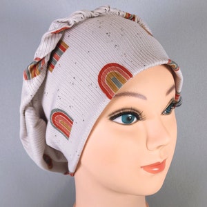 Boho Rainbows Stretchy Scrub Cap: Soft Surgical Hat