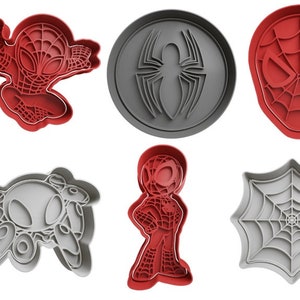 Spiderman Cookie Cutters + insert - approx. 8cm