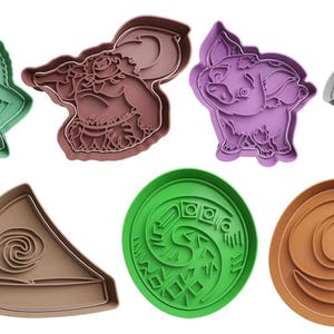 Moana / Vaiana Cookie Cutters + insert - approx. 8cm