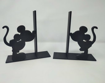 Mickey and Minnie Bookends - 3D Printed - Nursery - Childrens Bedroom