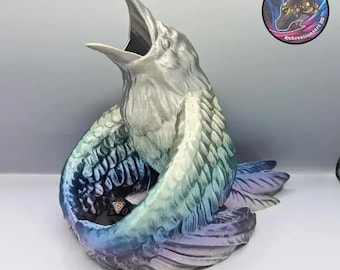 Raven Dice Tower for RPG, Tabletop Gaming, 3D Printed