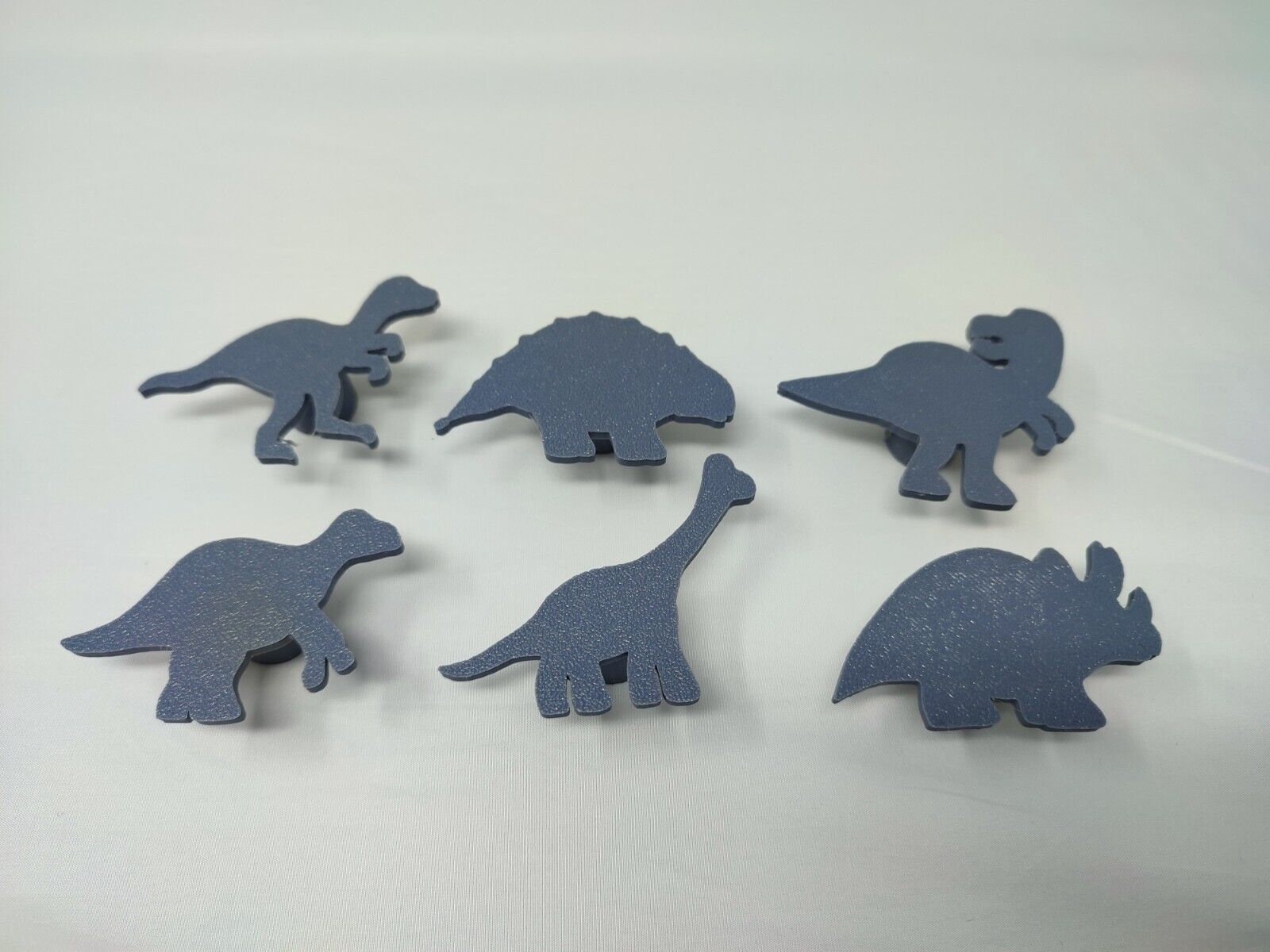 Puxador de armário de dinossauro Dino para gaveta de armário - várias cores disponíveis - cinza