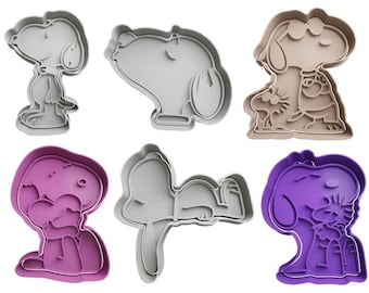 Snoopy Cutters + insert - approx. 8cm