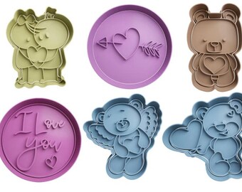 Valentines Day / Love Cookie Cutters + insert - approx. 8cm