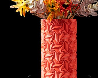 Indoor Vase for artificial flowers , lego flower- Swirl - eco friendly