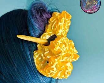 Dragon Skull Hair Pin - unique 3D printed hair accessory