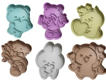Valentines Day / Love Cookie Cutters + insert - approx. 8cm