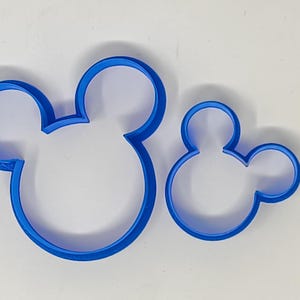 Mickey Mouse Cookie Cutter Set of 2, Biscuit, Pastry, Fondant Cutter