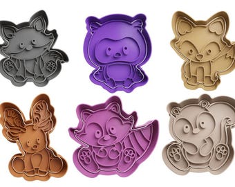 Forest Animals Cutters + insert - approx. 8cm