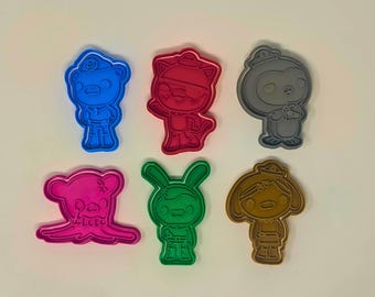 Octonauts Cookie Cutters + insert - approx. 8cm