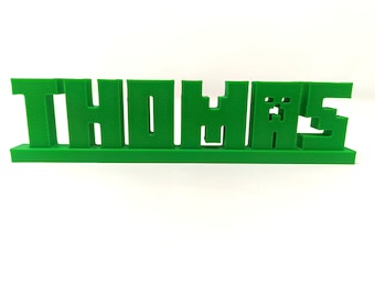 Plaque nominative personnalisée imprimée en 3D - Cadeau personnalisé pour enseignant