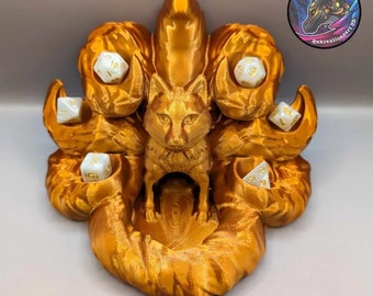 Kitsune Dice Tower, 3D Printed RPG Tabletop Gaming
