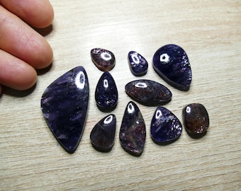 Iolite Sunstone Cabochon, Pick Your Favorites, Sparkling Blue-Purple Gems, Jewelry Making, Healing Stones, Free Shipping 1.02
