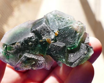 Fluorite Specimen from Erongo Namibia, 72.8 , Natural Raw High Quality Fluorite Crystal Mineral