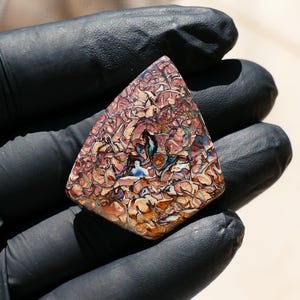 73.2 ct Koroit Boulder Opal Cabochon – Natural Australian Opal | Polished Freeform Gem | Collector-Grade