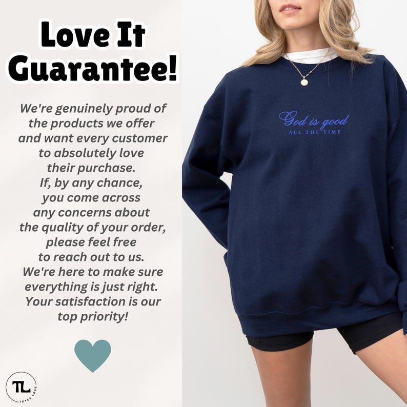 God is Good Shirt Sweatshirt, Christian Sweatshirt, Bible Verse