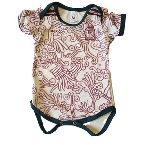 Maglia per neonati bianca seleccion mexicana semplice o (personalizzabile)