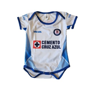 Cruz Azul White Infant Jersey plain (customizable)