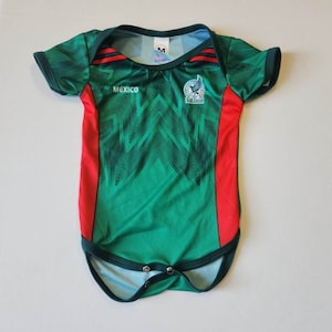 Maglia per neonati verde seleccion mexicana semplice o (personalizzabile)