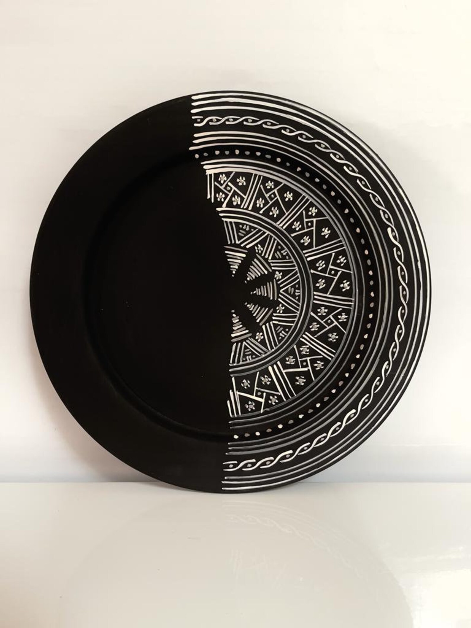 Decorative Pottery Bowl Black pottery Bowls Decorative Bowl Etsy