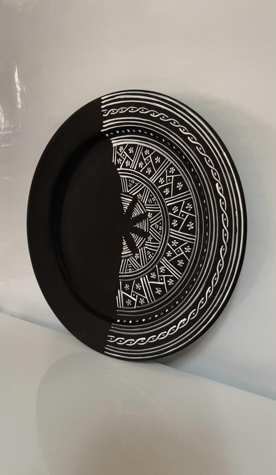 Decorative Pottery Bowl Black pottery Bowls Decorative Bowl Etsy