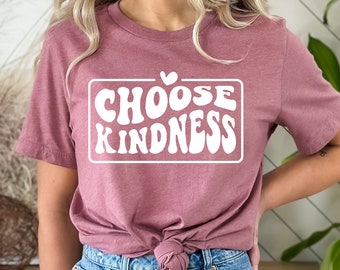 Choose Kindness Shirt, Retro Inspirational Tee, Positive Vibes T-Shirt, Kindness Matters Tee, Vintage Motivational Shirt, Be Kind Shirt