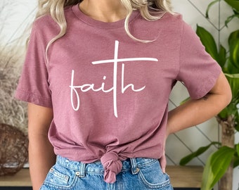 Faith Shirt, Faith Cross Shirt, Christian Gift, Faith Gift, Christian Shirts , Love and Grace Shirt, Faith Cross, Cross Tshirt, Cross Tee