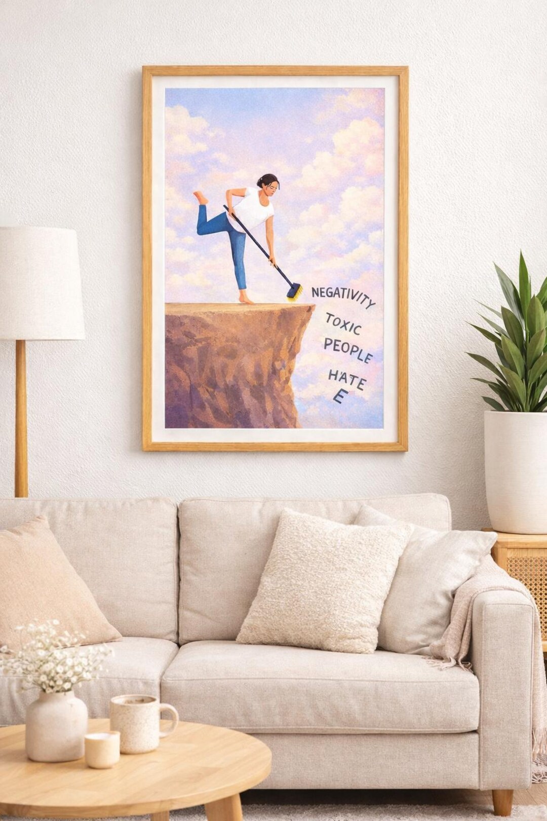 Minimal Motivational Wall Art Printable | Removing Negativity ...