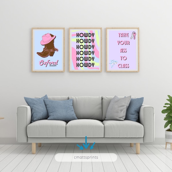 Ole Miss inspired Digital Prints