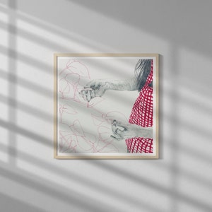 Art Print Leaves Ink Drawing Pencil Drawing