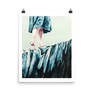 Watercolor Painting Woman Wall Art Watercolor Art Print Daughter&#39;s Room Illustration Dress