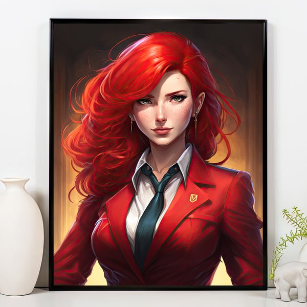 Hot Anime Girl Poster Etsy UK