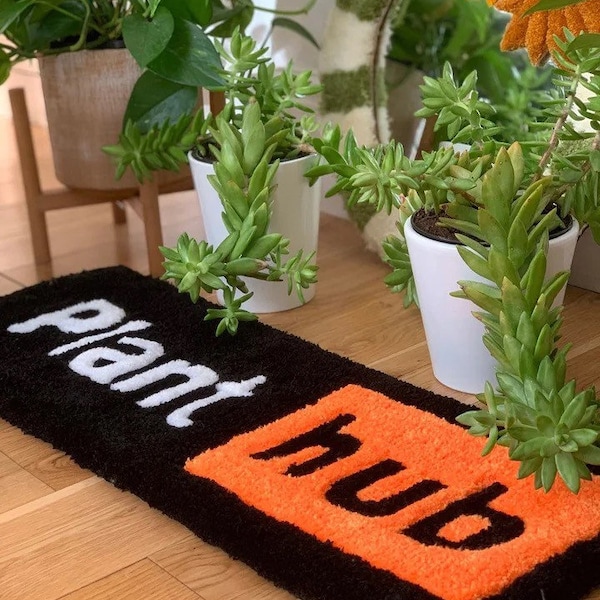 Tufted Plant Rugs Etsy