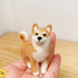 Custom pet portrait felted dog, Needle Felted dog,Animal Sculpture,miniature,Family Gifts,Child&#39;s gift, Teddydog, Blythe doll, Puppy doll
