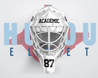 Pegatina para casco de hockey con nombre o número personalizado / Calcomanía de vinilo personalizada / Casco de portero de hockey personalizado