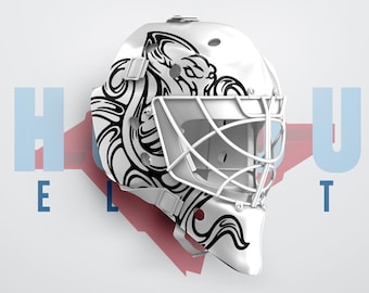 Hockeysticker Kraken | Aangepaste vinylsticker | Aangepaste helm hockeykeeper