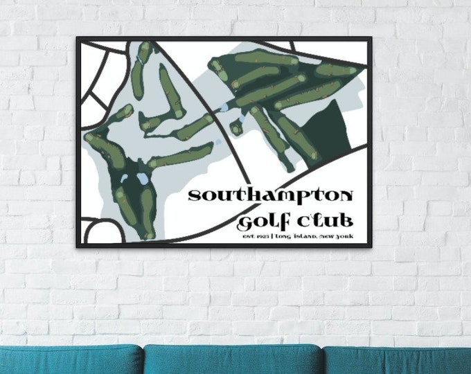 Southampton Golf Course Map | Custom Golf Course Map
