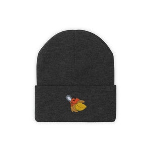 Embroidered Anime Beanie Hat , Anime Hat - Cute Gift Winter Cap Unisex, Anime Hat, Anime Gift, Chain Dog