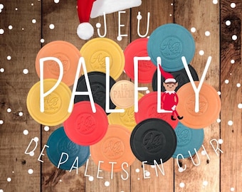 Jeu PALFLY de palets en cuir