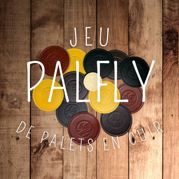 Jeu PALFLY de palets en cuir