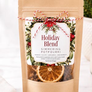 Holiday Stovetop Potpourri Simmer Kit | Cranberry, Orange & Cinnamon | Christmas Morning