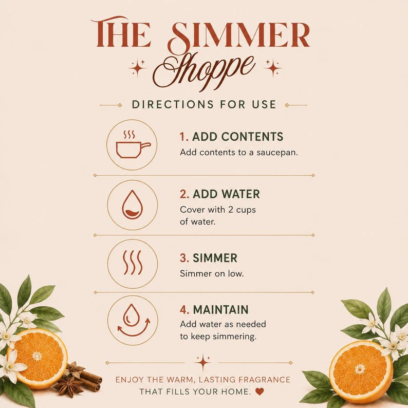 Simmer R Cran Holiday Stovetop Potpourri Simmer Kit | Cranberry, Orange & Cinnamon ...