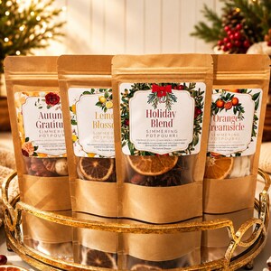 Seasonal Stovetop Potpourri Bundle| Fall, Lemon, Holiday, Orange Blends | Simmer Pot Kits