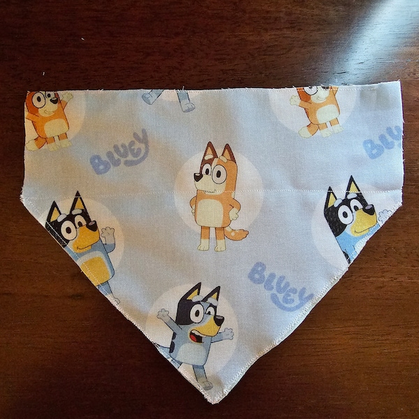 Bluey Dog Bandana Over Collar Etsy