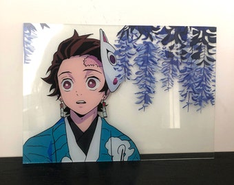 Peinture sur verre (anime ou autre) - COMMANDE SUR MESURE