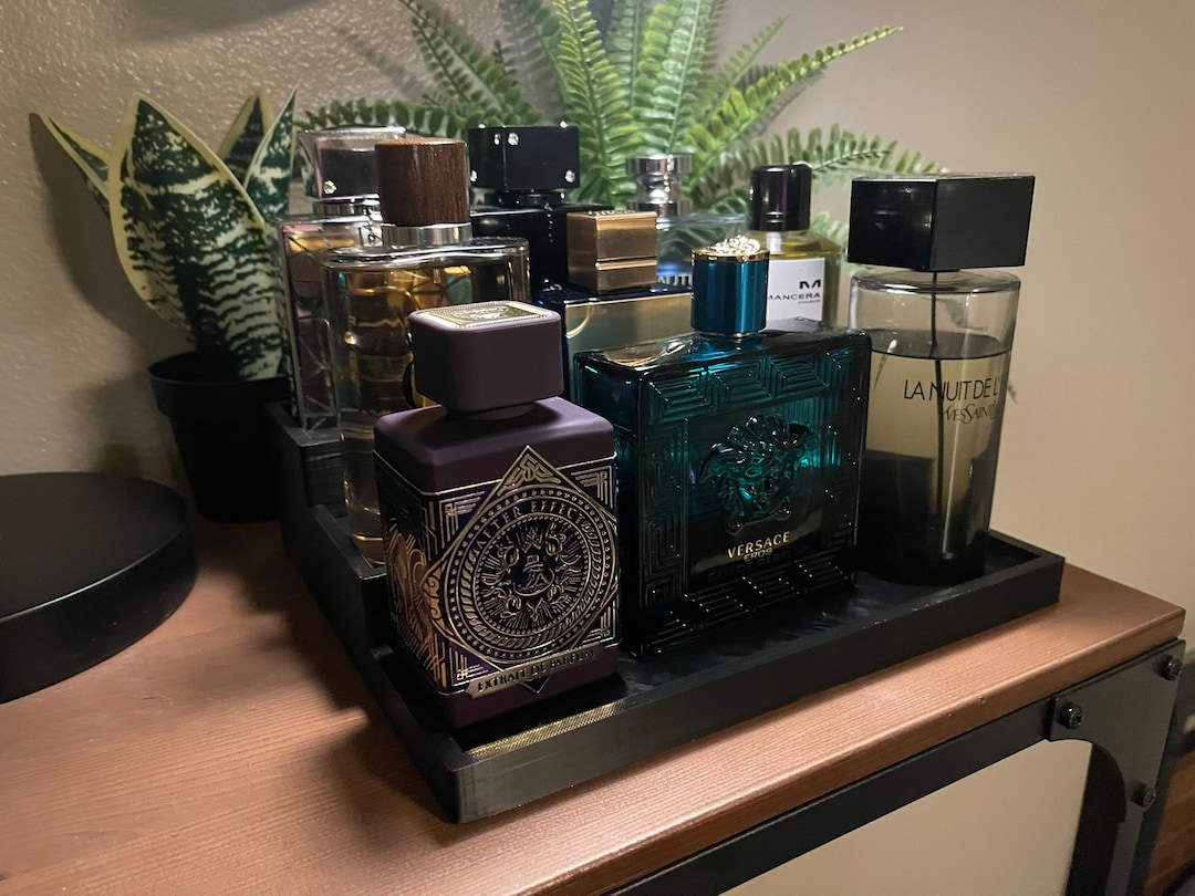 Fragrance Display Shelf Perfume and Cologne Bottle Organizer Triple