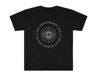 The unexamined life Socrates philosophy Softstyle T-Shirt